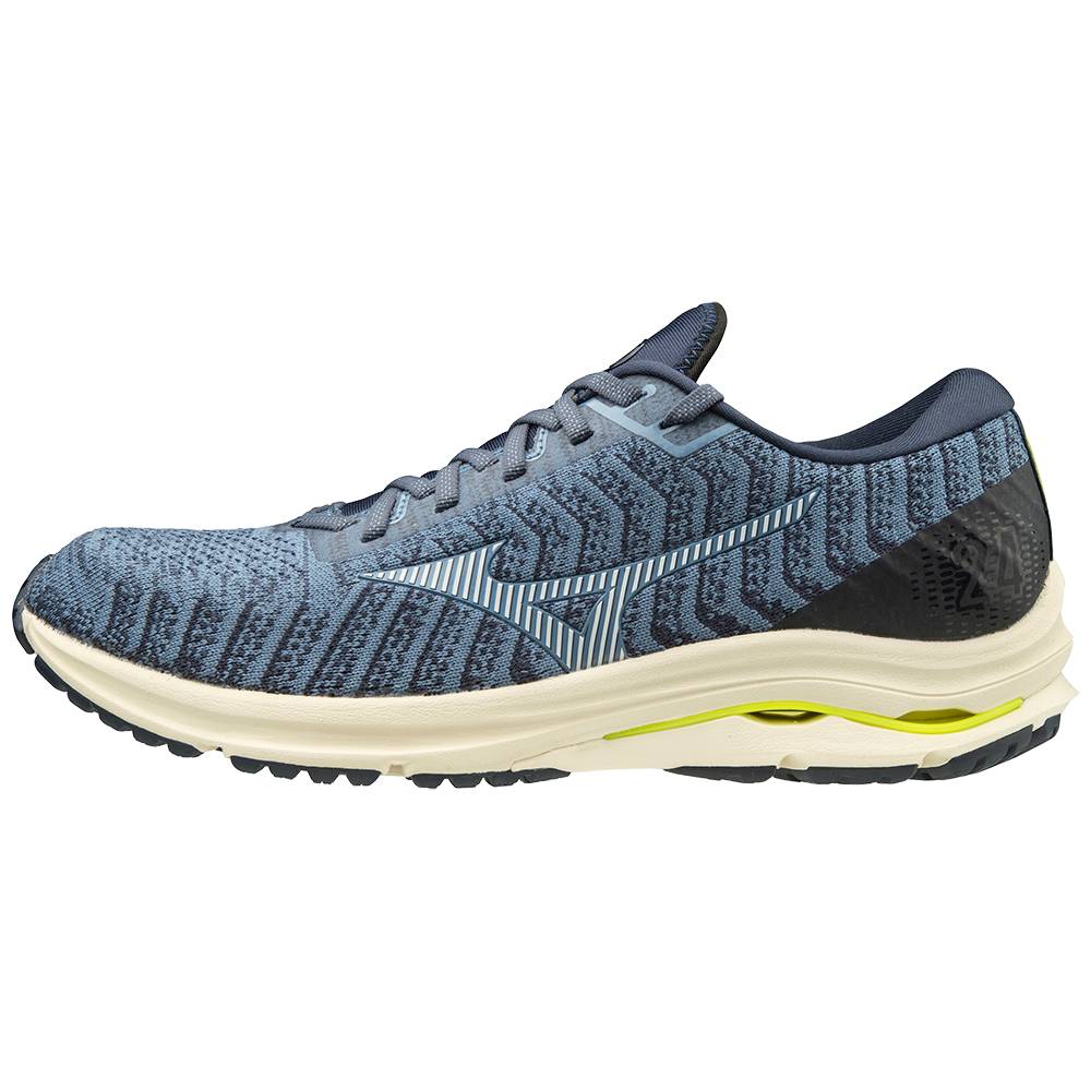 Mizuno Wave Rider 24 WAVEKNIT™ Férfi Futócipő Világos Kék HZE036152